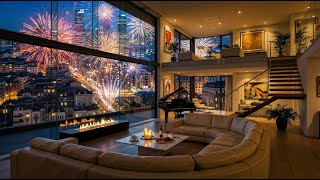 Cozy Apartment Jazz on New Year’s Eve 2026 🎇 Soft Jazz Music & Fireworks for Peaceful Nights screenshot 2
