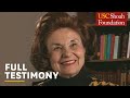 Jewish holocaust survivor ruth grunwald  full testimony  usc shoah foundation