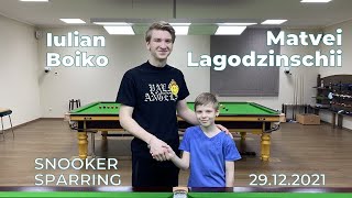 🔴 Iulian Boiko vs Matvei Lagodzinschii | Snooker Sparring_01 | 29.12.2021