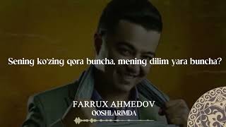 Farrux Ahmedov - Qoshlarimda | Milliy Karaoke