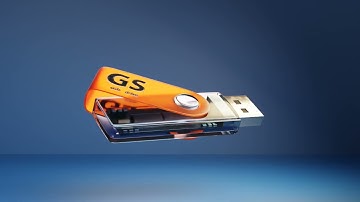 3D product animation of USB Drive (made in blender)