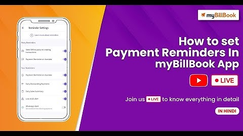 How to set payment reminders | Hindi Live