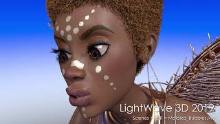 LightWave 3D 2019 -  Malaika Bubbles sample scene rendered