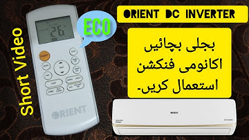 How to Save Electricity using ECO button on Orient DC inverter ac I SolutionsTube