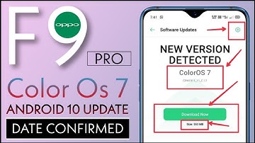 OPPO F9/F9 PRO Android 10 Update , Oppo F9 pro Color os 7 Update date , Oppo F9 Pro latest update