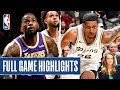 LAKERS at SPURS | FULL GAME HIGHLIGHTS | November 3, 2019