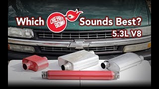 Comparing four Cherry Bomb® mufflers on my Chevy Silverado - Sound Test 5.3L V8