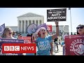 Right to abortion struck down by us supreme court  bbc news