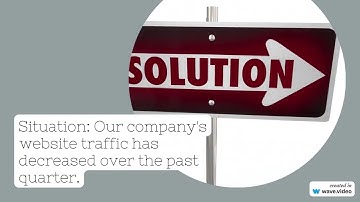 Example of problem statement using the Situation Complication Question SCQ framework