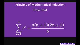 prove by mathematical induction that the sum of squares of positive integers is n(n 1)(2n 1)/6