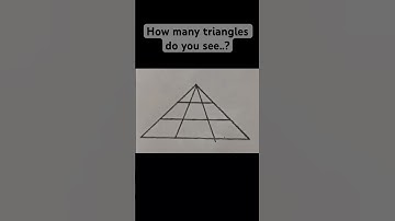 How many triangles do you see?