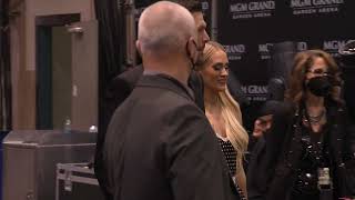 CARRIE UNDERWOOD Backstage At The 2022 GRAMMYs