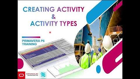 1.8 Creating a New Activity & Different Activity Types in Primavera P6