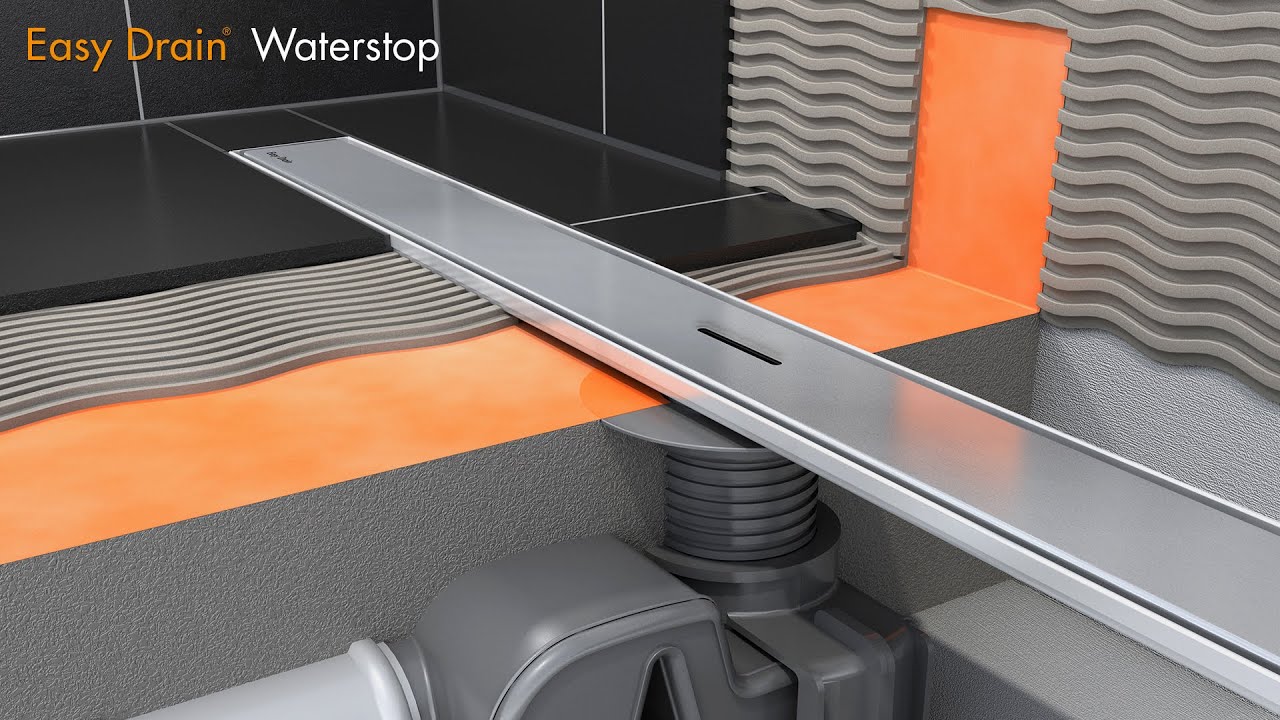 Canalette per doccia a pavimento easy drain waterstop ...