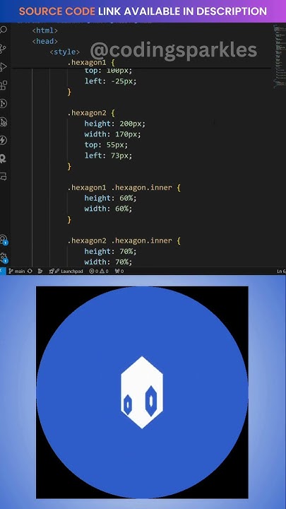 Hexagon Animation - HTML CSS - 20th August, 2024 | #codingshorts #html ...
