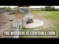 Tire Waterers at Eden Shale Farm