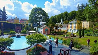 Portmeirion Village Walk Welsh Countryside 4K