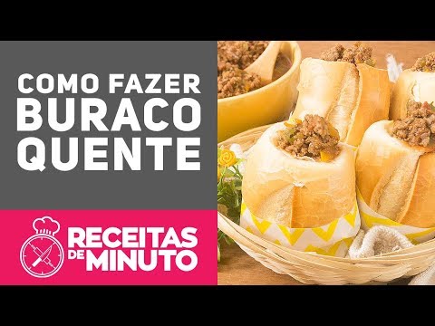 COMO FAZER BURACO QUENTE - Receitas de Minuto EXPRESS #259