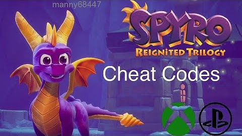 #SpyroReignitedTrilogy All Cheat Codes - manny68447
