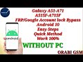 Galaxy A51-A71-A515F-FRP/Google Account lock Bypass Android 10 Easy Steps & Quick Method Work 100%