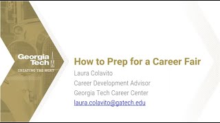 How to Prep for the Career Fair Video screenshot 3