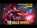 19 Kills! Neonscape Icon Hanabi New Golden Month Skin - Build Top 1 Global Hanabi - MLBB