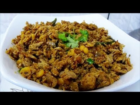Meal Maker Podimas Recipe/Soya Chunk Recipe in Tamil/Soya Chunks Keema/ Meal Maker and Egg Bhurji