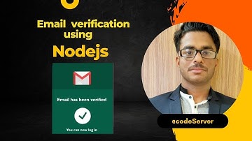 Email Verification In Node JS  using Nodemailer and jwt