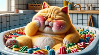 Cat eat Too Much Ice Cream!😿😭 #cat #cutecat  #aicat by Cute Cat 273,616 views 3 weeks ago 39 seconds
