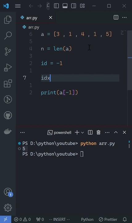 How Python Deals with negative index? 🤔 🚀🔥 - YouTube