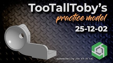 Onshape Speedmodeling Too Tall Toby Practice Model 25-12-02