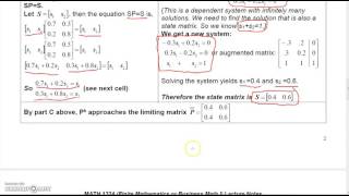 Finite Math 6 2 Regular Markov Chains Profile