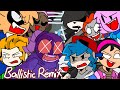 Friday Night Funkin' Ballistic but every turn another character sing it // Animation