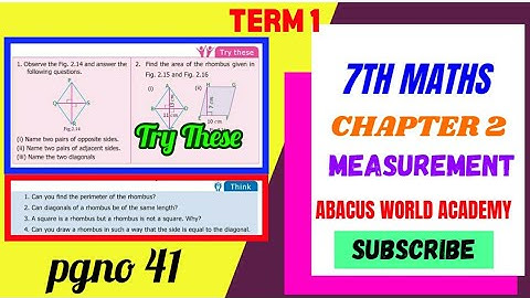 7th Maths Term 1 chapter 2 Measurements Try These pgno 41/New samacheerTNsyllabus#abacusworldacadem