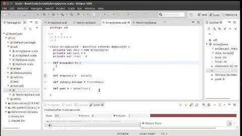 Array Based Queue and Test Driven Development using Scala
