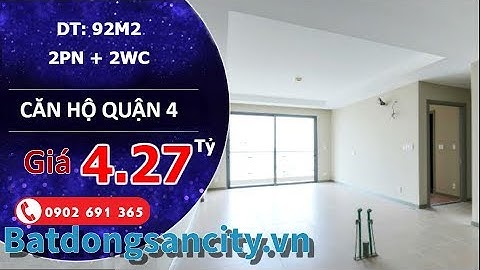 Bán căn hộ tiện nghi The Gold View Quận 4, diện tích 92m2 thiết kế 2 phòng ngủ, view sông tuyệt đẹp
