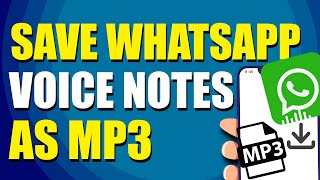 Cara Menyimpan Catatan Suara WhatsApp Sebagai MP3 (Metode Langkah-demi-Langkah)