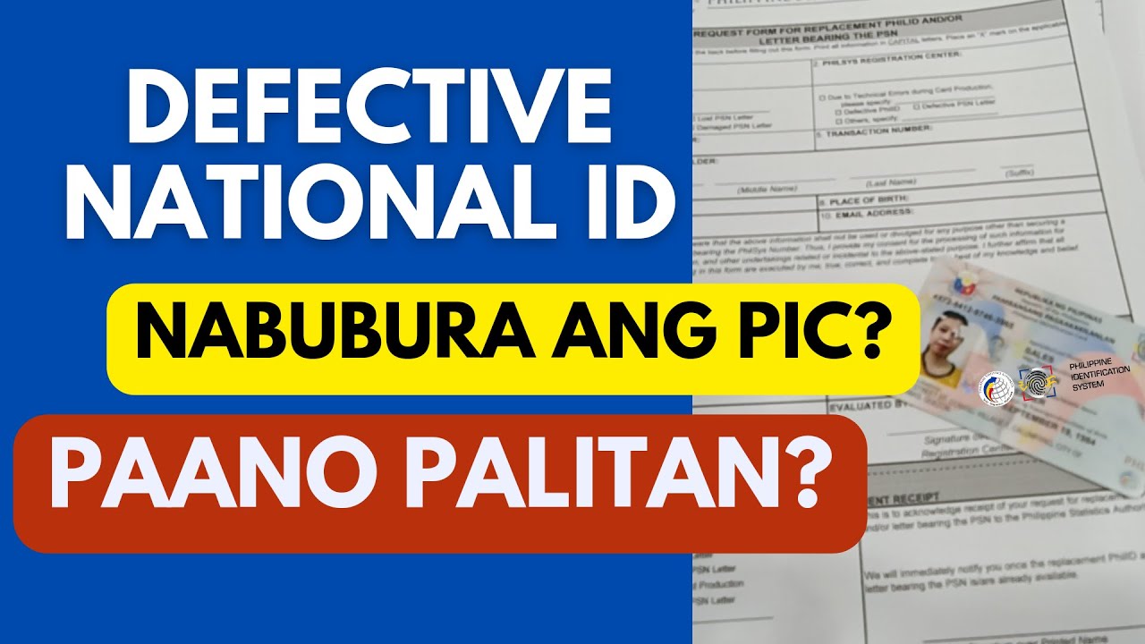 DAMAGED NATIONAL ID REPLACEMENT PROCESS NABUBURA ANG PIC SA NATIONAL DAMAGED NATIONAL ID REPLACEMENT PROCESS NABUBURA ANG PIC SA NATIONAL