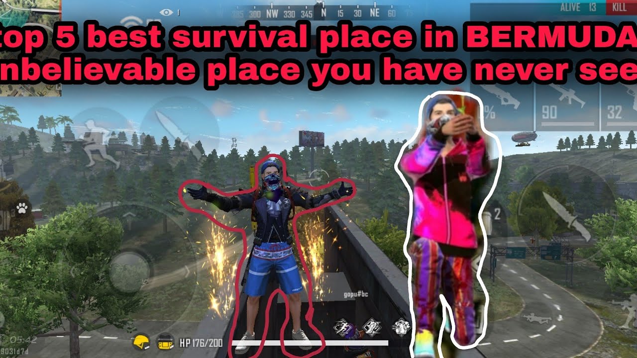 Top 5 Best Survival Place In BERMUDA Map //SAD BOY 69 OFFICIAL