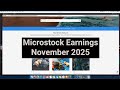 Microstock Photography Earnings | November 2025