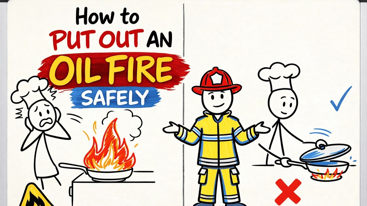 How to Put Out an Oil Fire (Without Making It Worse) - YouTube