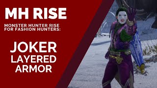 MHRise Cosplay Tutorial How to Get Joker Layered Armor in Monster Hunter Rise