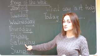Days of the week - дни недели Days of the week - дни недели