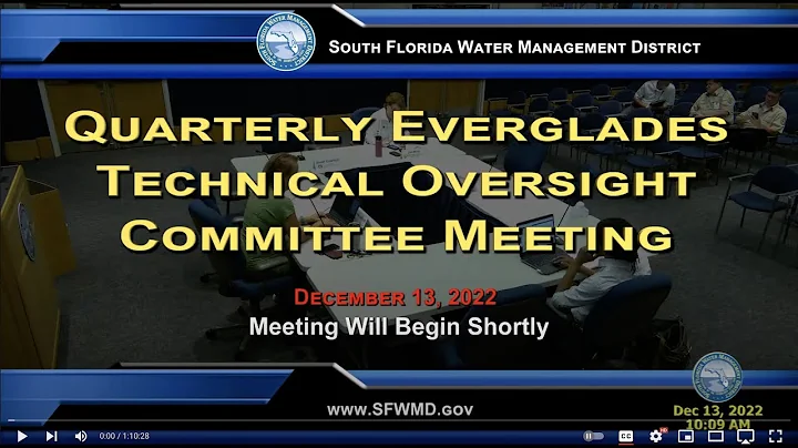Quarterly Everglades Technical Oversight Committee...