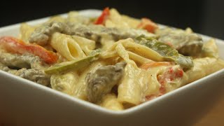 How to Make Philly Cheesesteak Pasta | Must Try Recipe!!