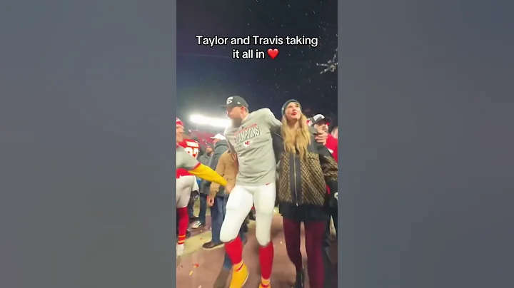 Travis and Taylor celebrate another AFC Championship (via NFL/TT)