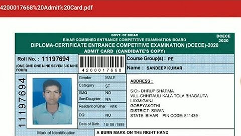 Bihar Polytechnic Admit Card 2020 Kaise Download Kre? How To Download Bihar Polytechnic Admit Card