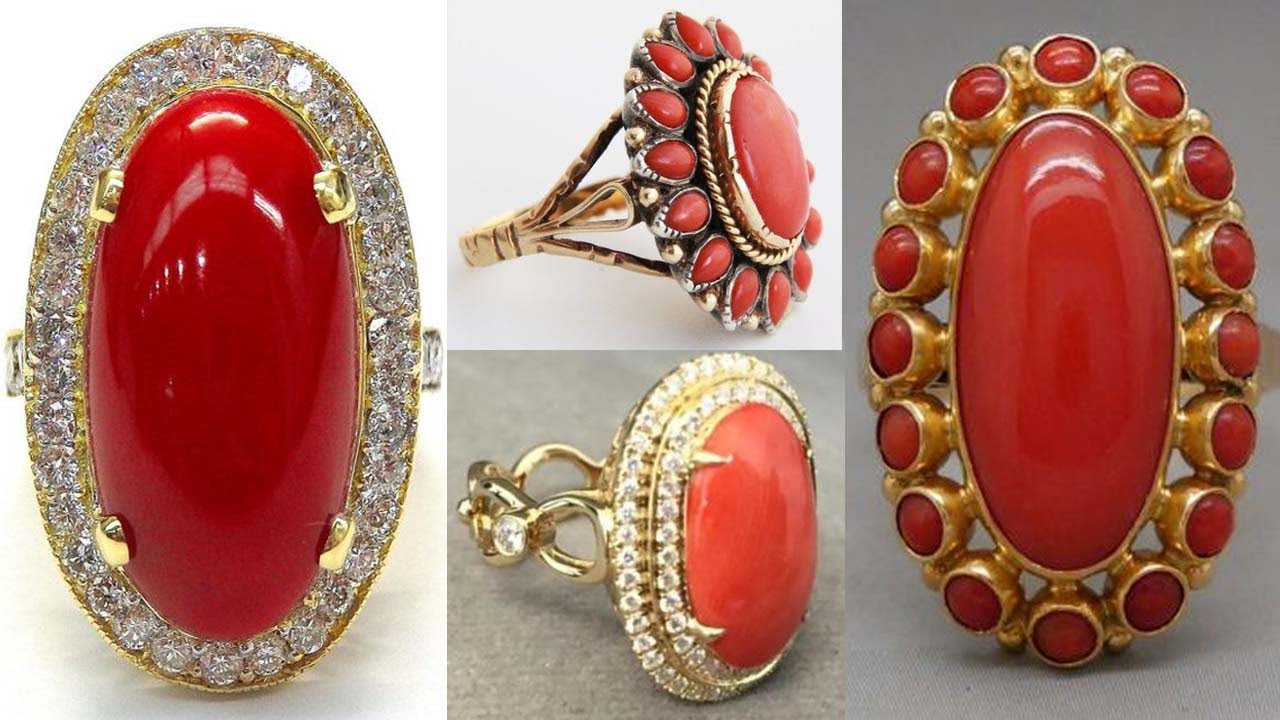 Coral gemstone ring. Style your outfit with this charming… | by Sehdev  Jewellers | Medium