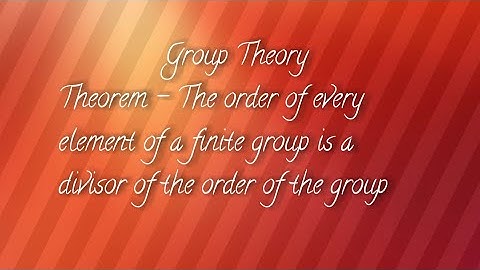 order of element of finite group is divisor of order of group