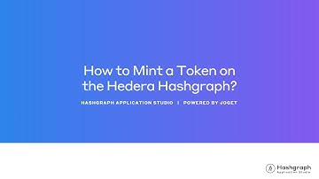 Hashgraph Application Studio: How to Mint a Token on the Hedera Hashgraph?